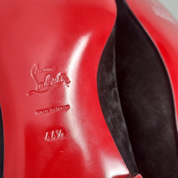 CHRISTIAN LOUBOUTIN Black Suede Dandy Loafer Shoe - Picture 5 of 13